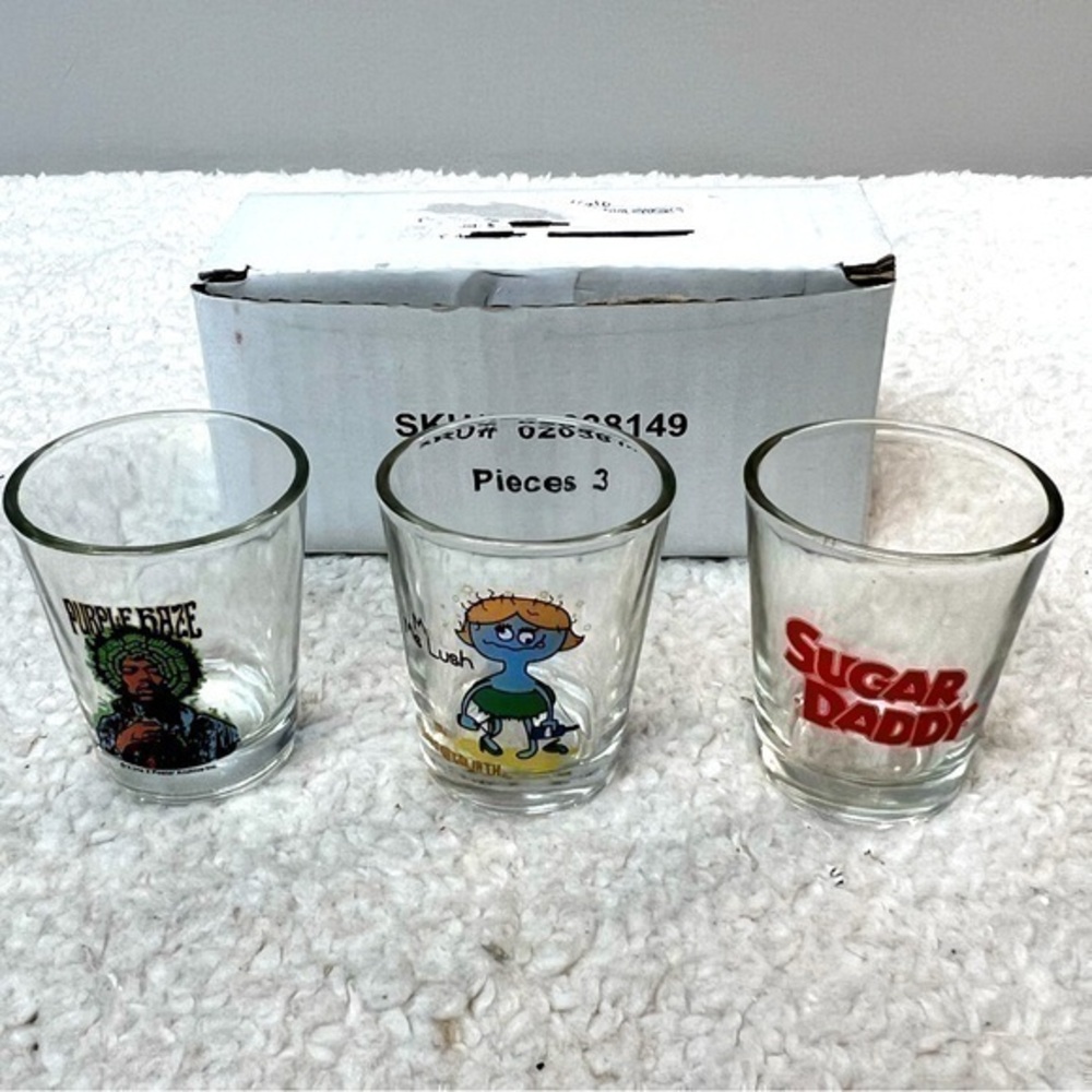☀️2/$14☀️David & Goliath Shot Glass Trio